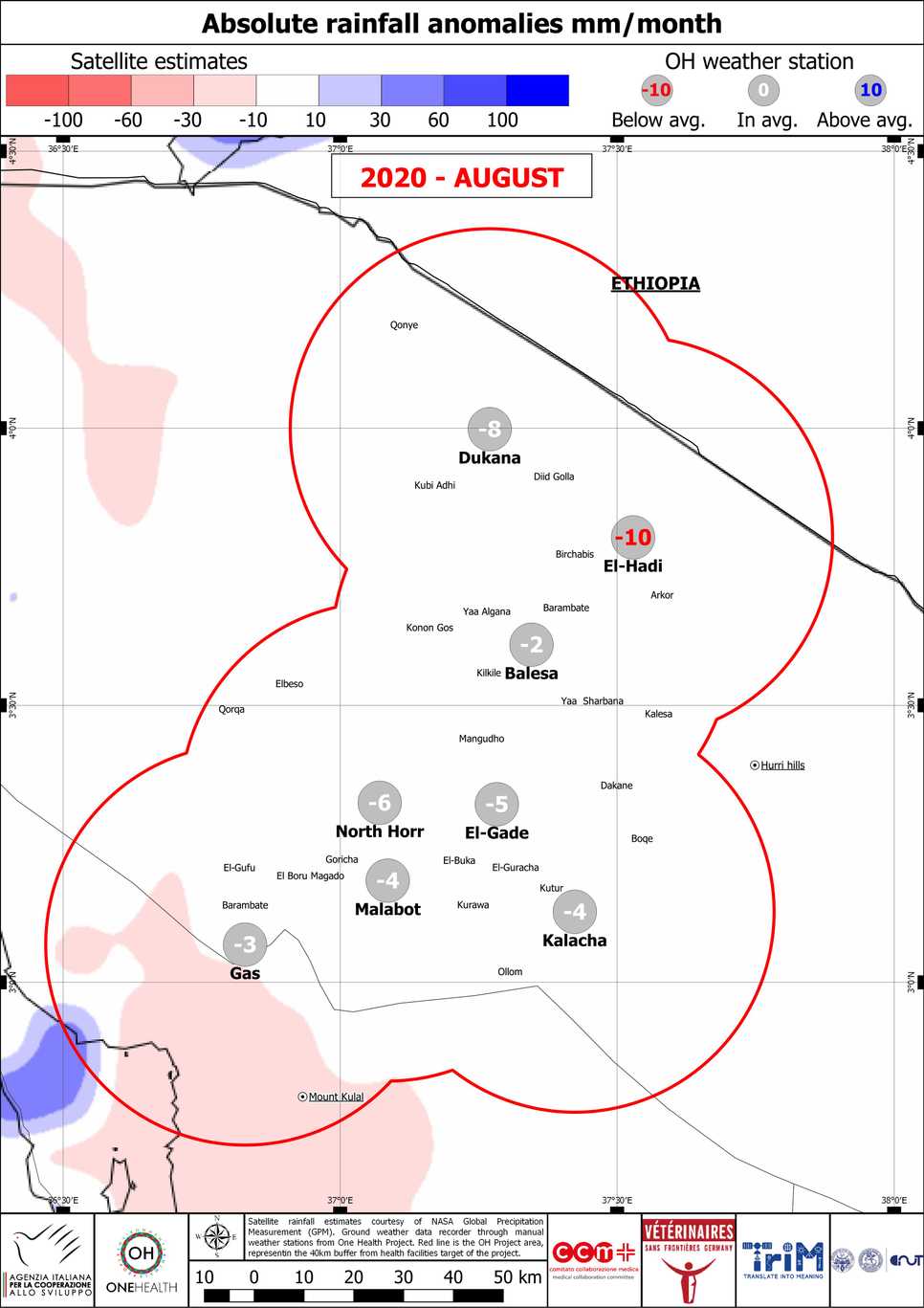 Rainfall Anomaly August 2020